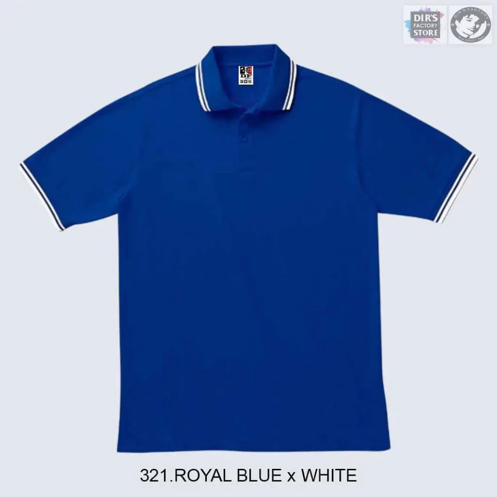 Polo Ts-00191-Blpdf 321.Royal Blue X White Shirts & Tops