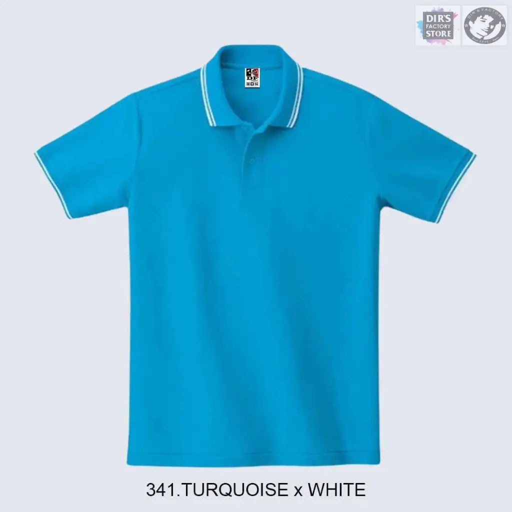 Polo Ts-00191-Blpdf 341.Turquoise X White Shirts & Tops