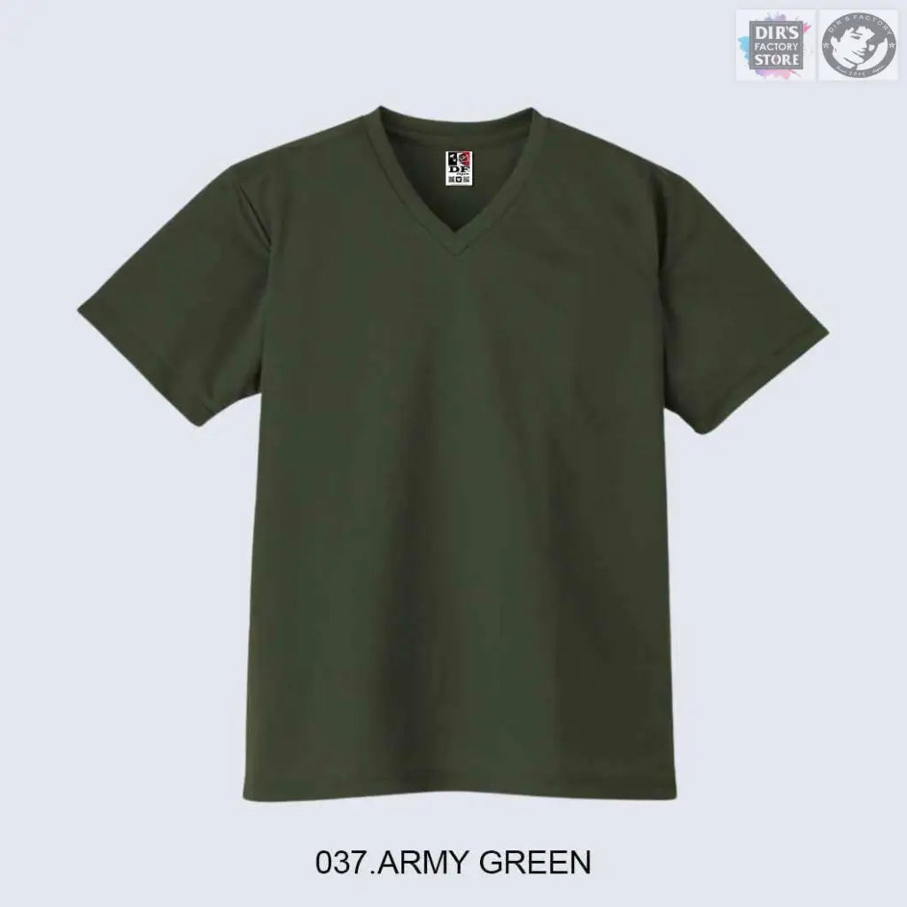 Ts-00337-Avtdf 037.Army Green / S Shirts & Tops